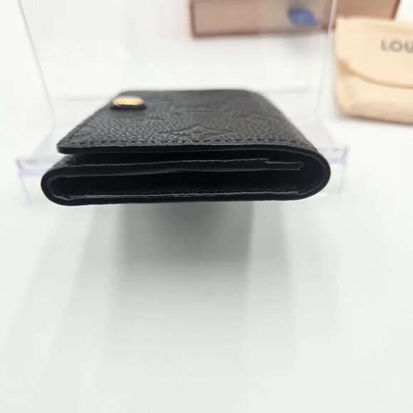 Louis Vuitton Wallet Coin Case Monogram Empreinte Porte Monnaie Rosari Noir - Picture 6 of 16